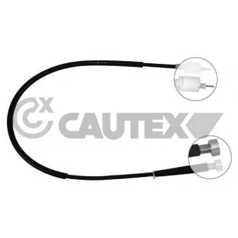 Câble flexible de commande de compteur CAUTEX 018555