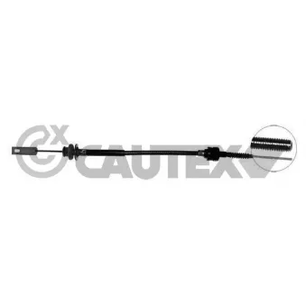 Tirette à câble, commande d'embrayage CAUTEX 018918
