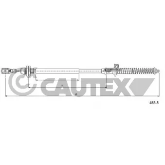 Câble d'accélération CAUTEX 018927