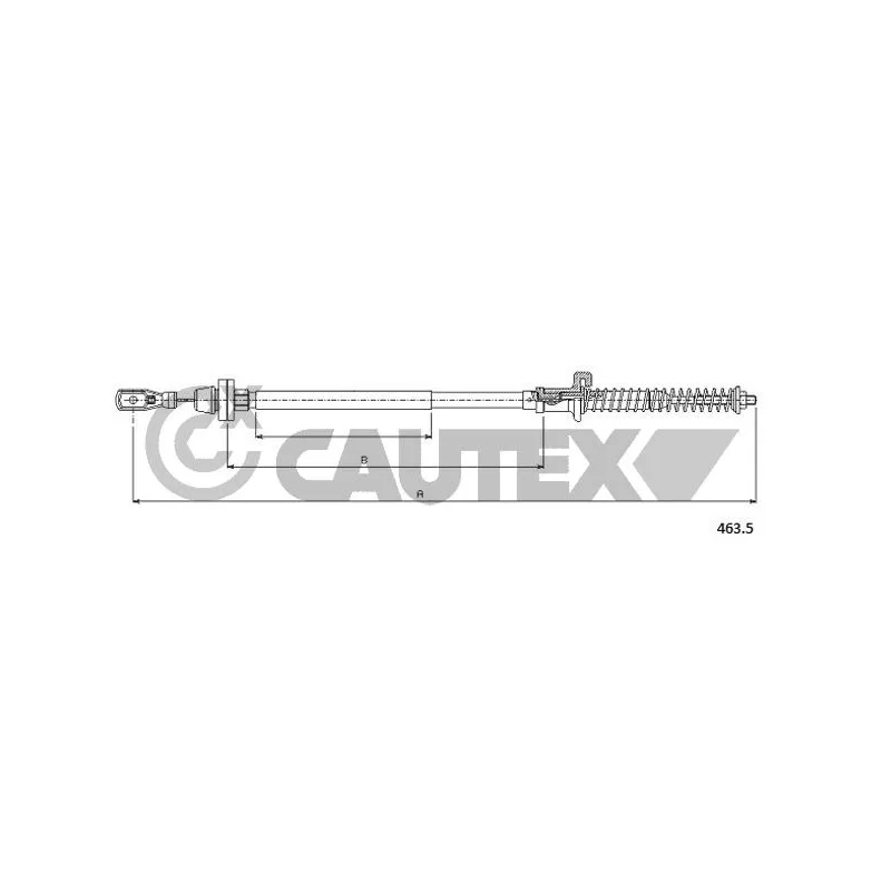 Câble d'accélération CAUTEX 018927