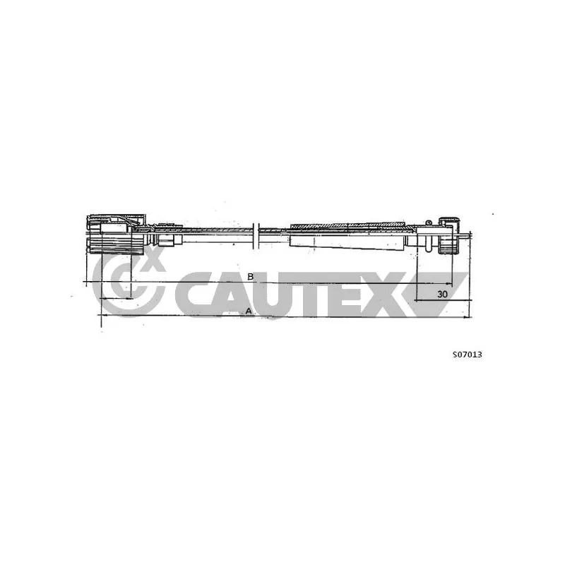Câble flexible de commande de compteur CAUTEX 018929