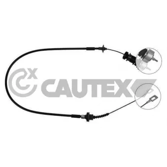 Tirette à câble, commande d'embrayage CAUTEX 018935