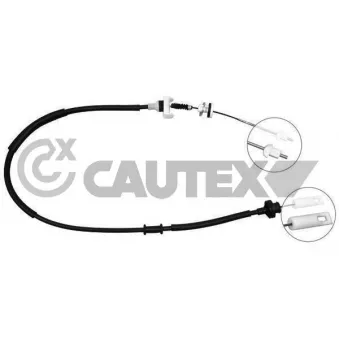 Tirette à câble, commande d'embrayage CAUTEX 018950
