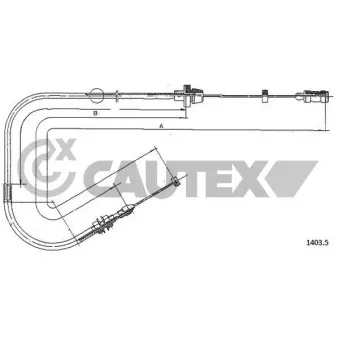 Câble d'accélération CAUTEX 018975