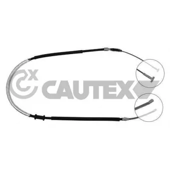 Tirette à câble, frein de stationnement CAUTEX 018992