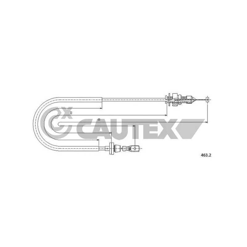 Câble d'accélération CAUTEX 018998