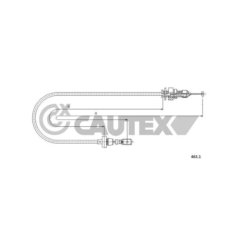 Câble d'accélération CAUTEX 019002