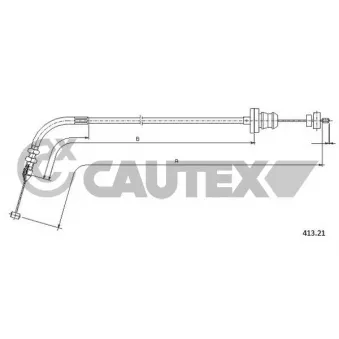 Câble d'accélération CAUTEX 019012