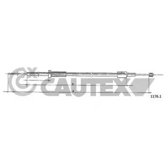 Tirette de capot moteur CAUTEX 019019
