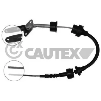 Tirette à câble, commande d'embrayage CAUTEX 019020