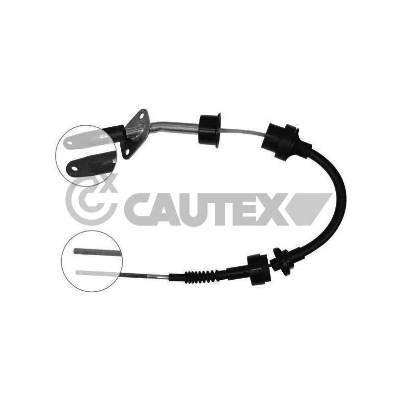 Tirette à câble, commande d'embrayage CAUTEX 019020