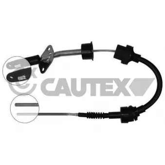 Tirette à câble, commande d'embrayage CAUTEX 019021