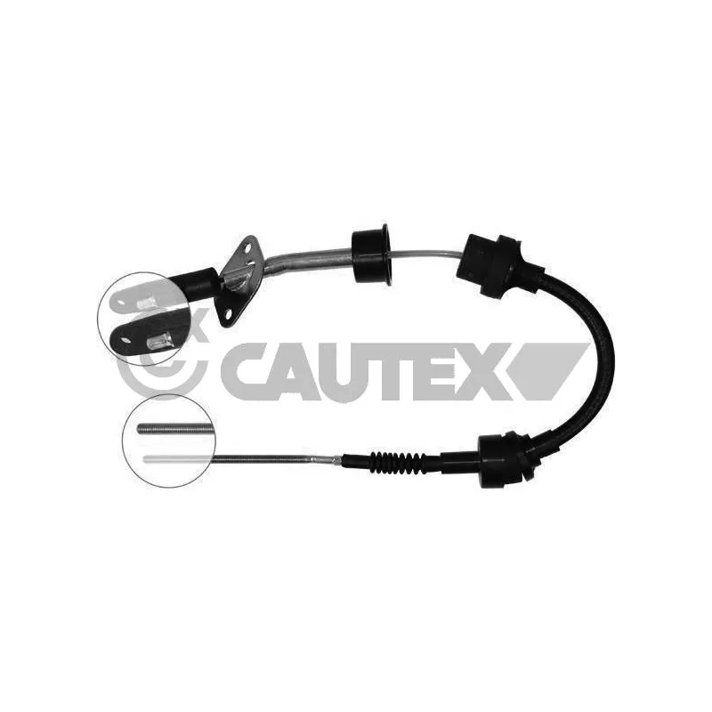 Tirette à câble, commande d'embrayage CAUTEX 019021