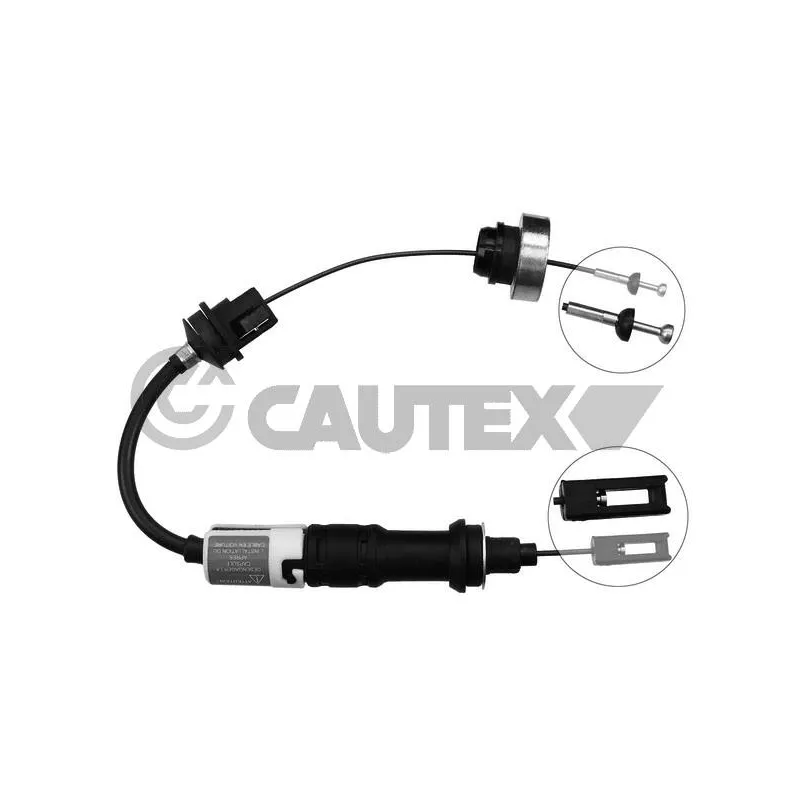 Tirette à câble, commande d'embrayage CAUTEX 019031