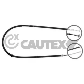 Tirette à câble, frein de stationnement CAUTEX 019039