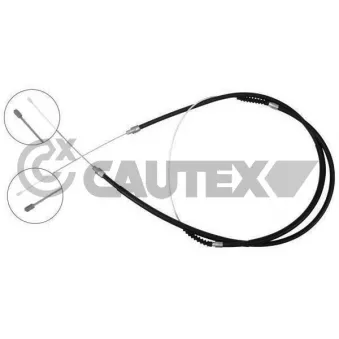 Tirette à câble, frein de stationnement CAUTEX 019058