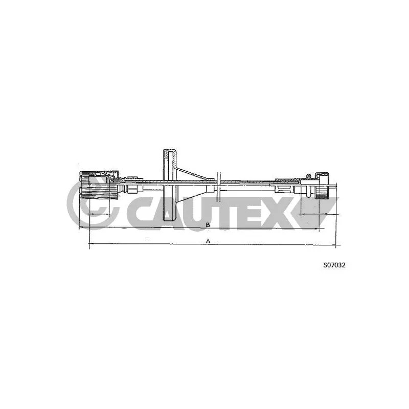 Câble flexible de commande de compteur CAUTEX 019067