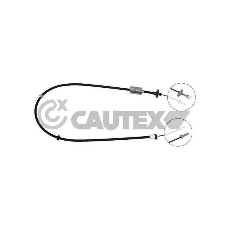 Tirette à câble, commande d'embrayage CAUTEX 025190