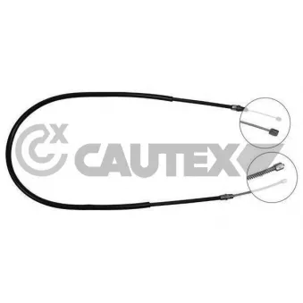 Tirette à câble, frein de stationnement CAUTEX 025220
