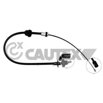 Tirette à câble, commande d'embrayage CAUTEX 028050