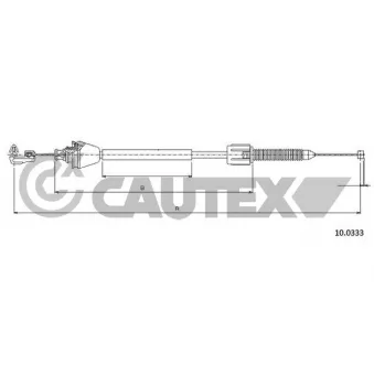 Câble d'accélération CAUTEX 028099