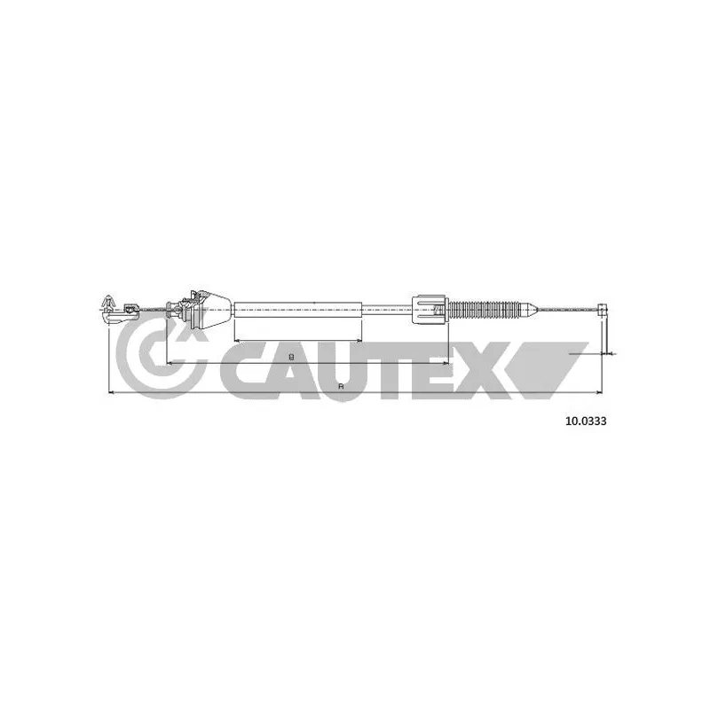 Câble d'accélération CAUTEX 028099