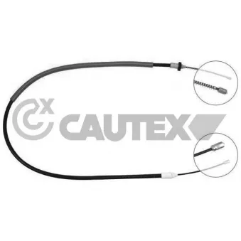 Tirette à câble, frein de stationnement CAUTEX 028324