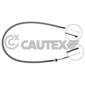 Tirette à câble, frein de stationnement CAUTEX 028344