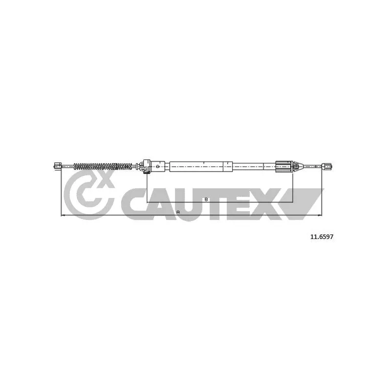 Tirette à câble, frein de stationnement CAUTEX 028367