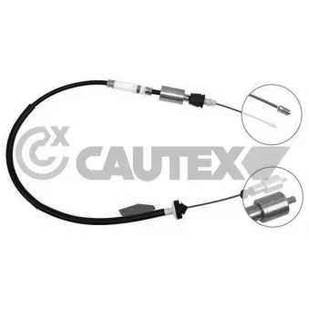 Tirette à câble, commande d'embrayage CAUTEX 028376