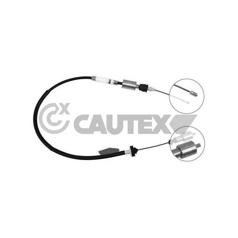 Tirette à câble, commande d'embrayage CAUTEX 028376
