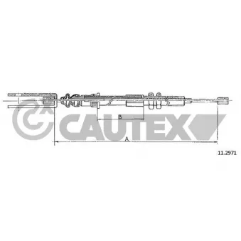 Tirette à câble, commande d'embrayage CAUTEX 028377