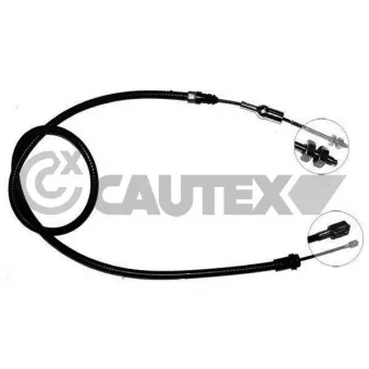 Tirette à câble, commande d'embrayage CAUTEX 028443