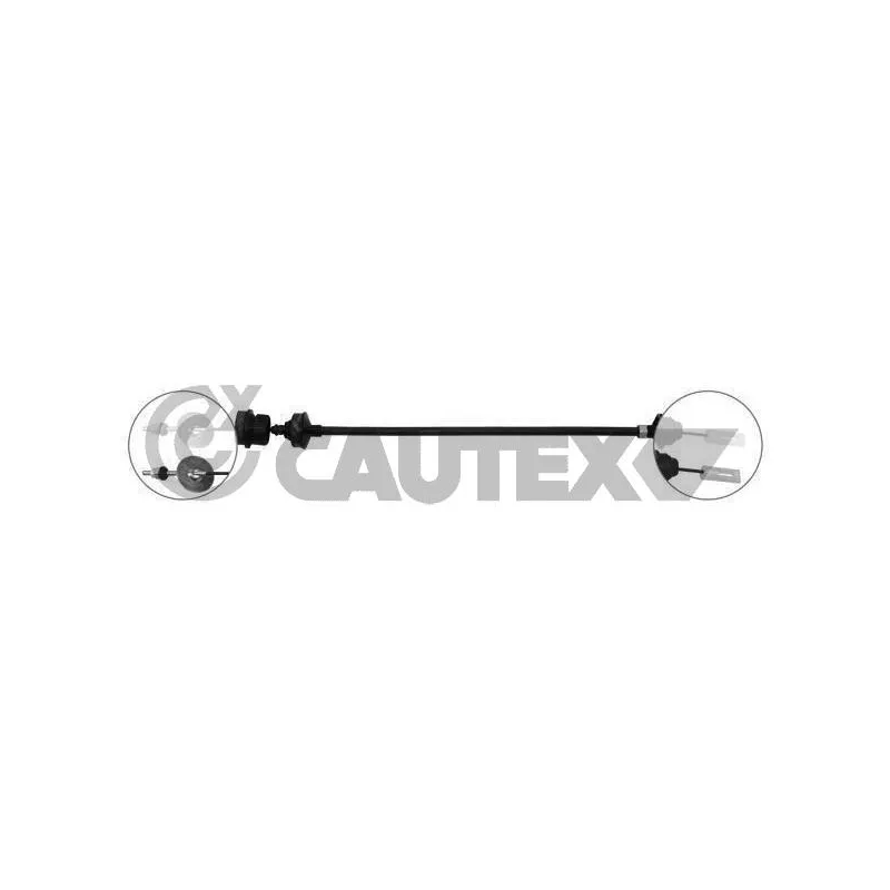 Tirette à câble, commande d'embrayage CAUTEX 030048