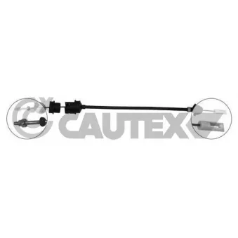 Tirette à câble, commande d'embrayage CAUTEX 030049