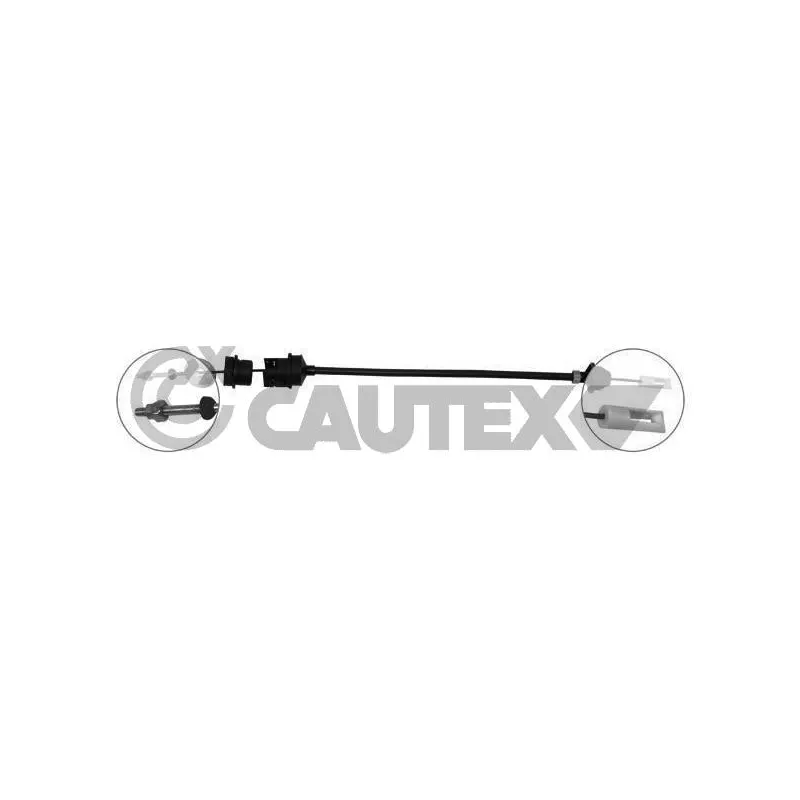 Tirette à câble, commande d'embrayage CAUTEX 030049