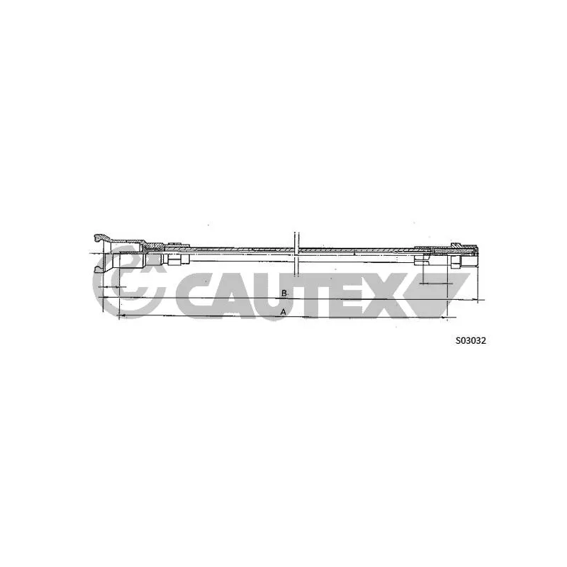 Câble flexible de commande de compteur CAUTEX 032737