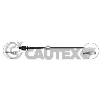 Tirette à câble, commande d'embrayage CAUTEX 033769