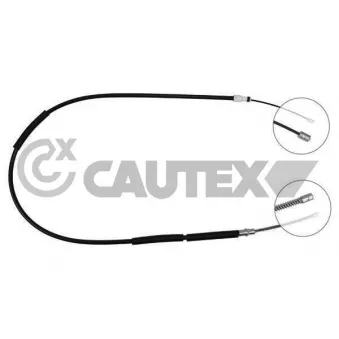 Tirette à câble, frein de stationnement CAUTEX 035067