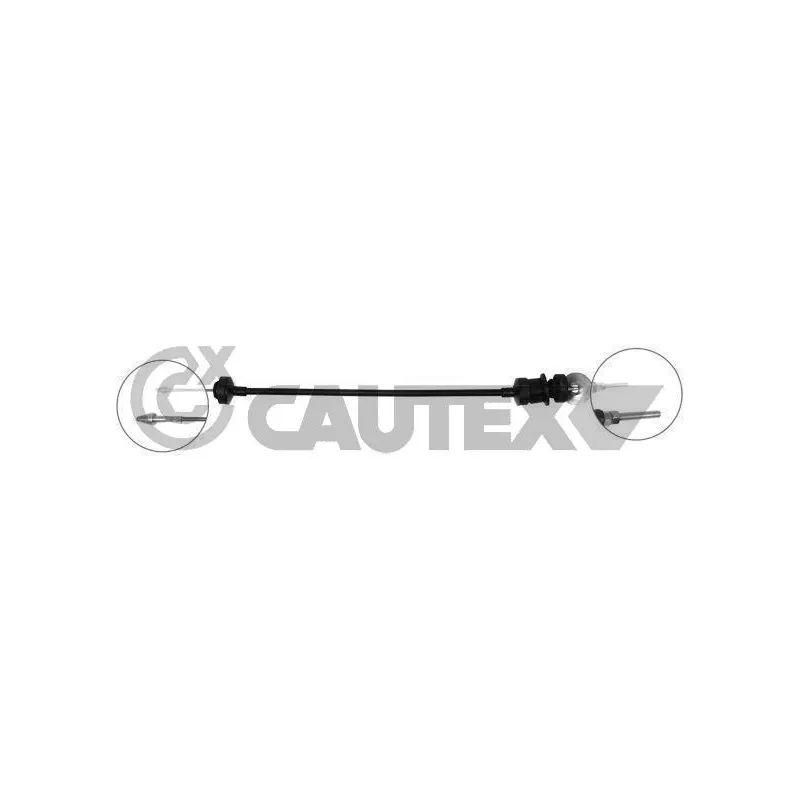 Tirette à câble, commande d'embrayage CAUTEX 036550
