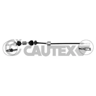 Tirette à câble, commande d'embrayage CAUTEX 036639