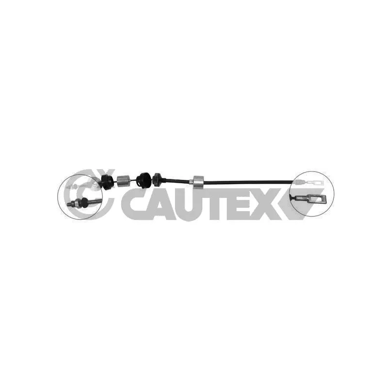 Tirette à câble, commande d'embrayage CAUTEX 036639