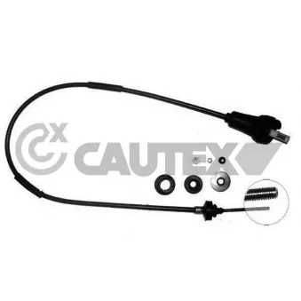 Tirette à câble, commande d'embrayage CAUTEX 037003