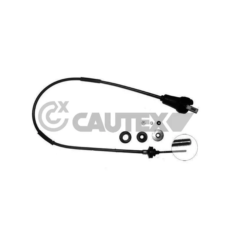 Tirette à câble, commande d'embrayage CAUTEX 037003