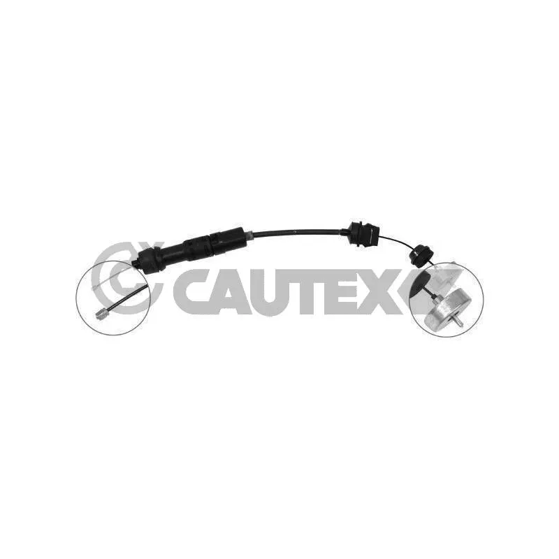 Tirette à câble, commande d'embrayage CAUTEX 038217