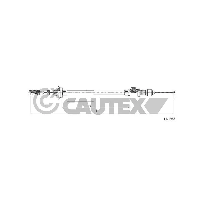 Câble d'accélération CAUTEX 038298