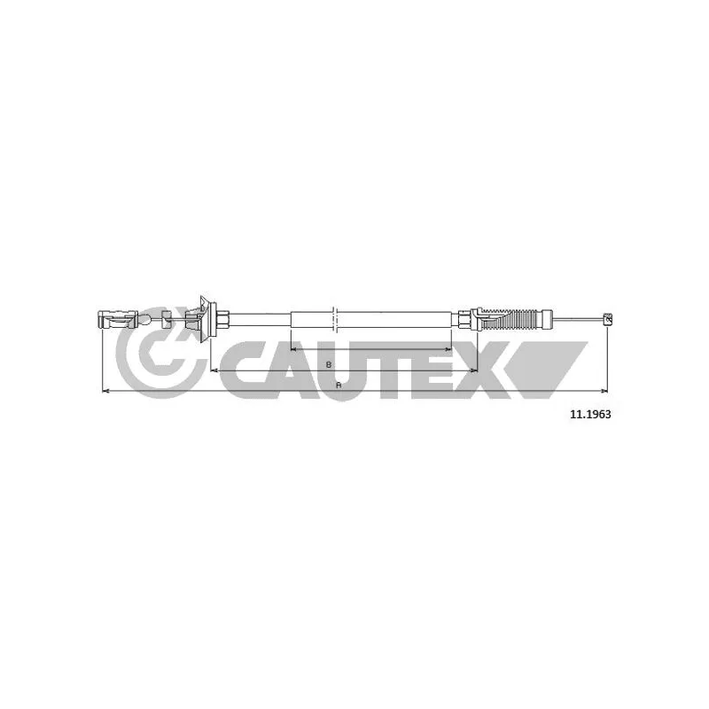 Câble d'accélération CAUTEX 038304