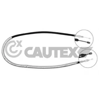 Tirette à câble, frein de stationnement CAUTEX 038307
