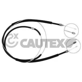Tirette à câble, frein de stationnement CAUTEX 038308