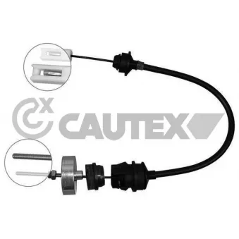 Tirette à câble, commande d'embrayage CAUTEX 038402